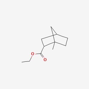 molecular formula C11H18O2 B12686628 Ethyl 1-methylbicyclo[2.2.1]heptane-2-carboxylate CAS No. 80916-48-9