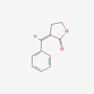 molecular formula C11H10O2 B1268667 (E)-3-Benzylidenedihydrofuran-2(3H)-one CAS No. 6285-99-0