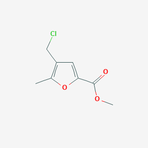 molecular formula C8H9ClO3 B1268668 Methyl 4-(chloromethyl)-5-methyl-2-furoate CAS No. 98490-89-2