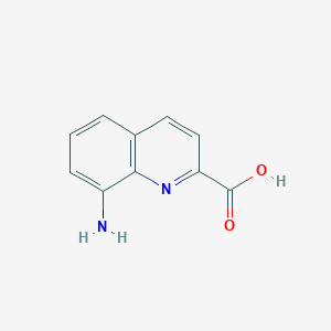 molecular formula C10H8N2O2 B1268671 8-aminoquinoline-2-carboxylic Acid CAS No. 91289-36-0