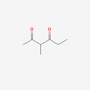 molecular formula C7H12O2 B12686770 3-Methyl-2,4-hexanedione CAS No. 4220-52-4