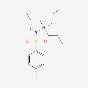 molecular formula C16H29NO2PbS B12686825 Lead, tripropyl-p-tolylsulfonamido- CAS No. 102613-50-3