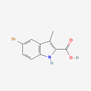 molecular formula C10H8BrNO2 B1268686 5-bromo-3-methyl-1H-indole-2-carboxylic Acid CAS No. 70070-32-5