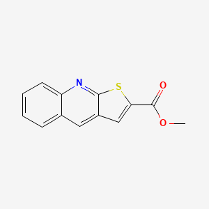 molecular formula C13H9NO2S B1268687 甲基噻吩并[2,3-b]喹啉-2-甲酸酯 CAS No. 51925-46-3