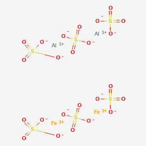 molecular formula Al2Fe2O24S6 B12686895 dialuminum;iron(3+);hexasulfate CAS No. 67298-47-9