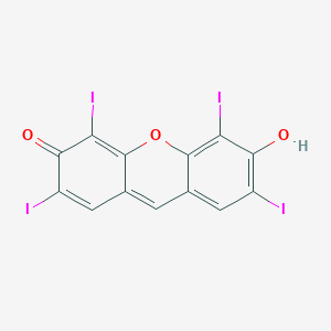 molecular formula C13H4I4O3 B126869 6-Hydroxy-2,4,5,7-tetraiodo-3H-xanthen-3-one CAS No. 142189-38-6