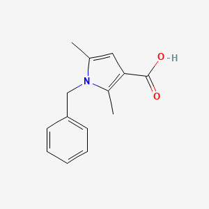 molecular formula C14H15NO2 B1268697 1-苄基-2,5-二甲基-1H-吡咯-3-羧酸 CAS No. 3807-61-2