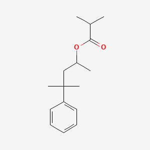 molecular formula C16H24O2 B12687049 1,3-Dimethyl-3-phenylbutyl isobutyrate CAS No. 93981-81-8