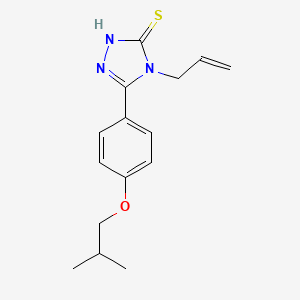molecular formula C15H19N3OS B1268706 4-烯丙基-5-(4-异丁氧基苯基)-4H-1,2,4-三唑-3-硫醇 CAS No. 671771-78-1