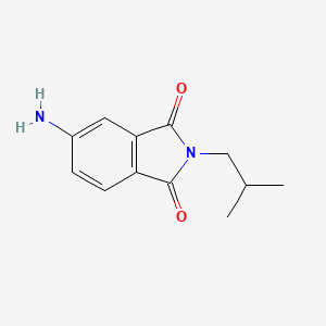 molecular formula C12H14N2O2 B1268710 5-amino-2-(2-methylpropyl)-1H-isoindole-1,3(2H)-dione CAS No. 305360-15-0