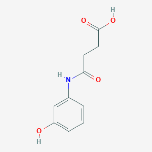 molecular formula C10H11NO4 B1268711 4-(3-羟基苯胺基)-4-氧代丁酸 CAS No. 16141-43-8