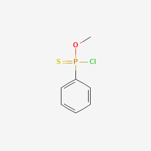 molecular formula C7H8ClOPS B12687221 O-methyl phenylphosphonochloridothioate CAS No. 20147-96-0
