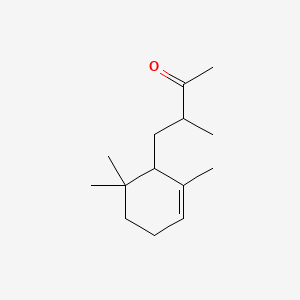 molecular formula C14H24O B12687243 3-Methyl-4-(2,6,6-trimethyl-2-cyclohexen-1-yl)butan-2-one CAS No. 64634-93-1