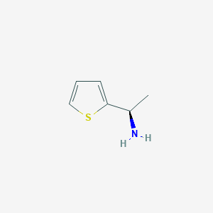 molecular formula C6H9NS B1268725 (1R)-1-(thiophen-2-yl)ethan-1-amine CAS No. 22038-88-6