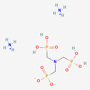 molecular formula C3H18N3O9P3 B12687263 Diammonium tetrahydrogen (nitrilotris(methylene))trisphosphonate CAS No. 4532-21-2