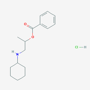 molecular formula C16H24ClNO2 B126873 Hexylcaine hydrochloride CAS No. 532-76-3