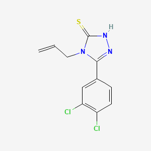 molecular formula C11H9Cl2N3S B1268733 4-allyl-5-(3,4-dichlorophenyl)-4H-1,2,4-triazole-3-thiol CAS No. 725217-55-0