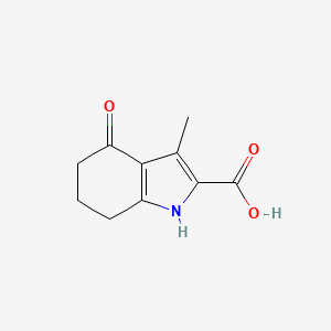 molecular formula C10H11NO3 B1268736 3-Methyl-4-oxo-4,5,6,7-tetrahydro-1H-indole-2-carboxylic acid CAS No. 6577-89-5