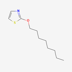 molecular formula C11H19NOS B12687365 2-(Octyloxy)thiazole CAS No. 83588-44-7