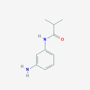 molecular formula C10H14N2O B1268746 N-(3-aminophenyl)-2-methylpropanamide CAS No. 213831-00-6