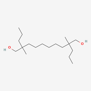 molecular formula C18H38O2 B12687465 2,9-Dimethyl-2,9-dipropyl-1,10-decanediol CAS No. 85018-64-0