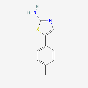 molecular formula C10H10N2S B1268747 5-(P-tolyl)thiazol-2-amine CAS No. 73040-54-7