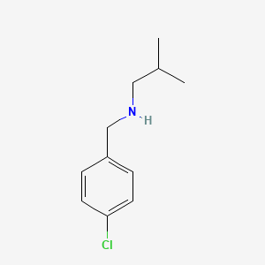 molecular formula C11H16ClN B1268749 (4-Chlorobenzyl)isobutylamine CAS No. 69957-81-9