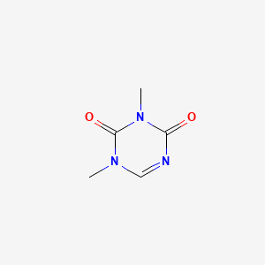 molecular formula C5H7N3O2 B12687501 s-Triazine,-2,4(1H,3H)-dione, 1,3-dimethyl- CAS No. 824-28-2