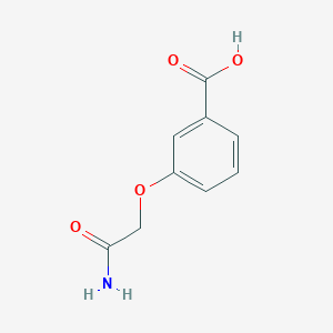 molecular formula C9H9NO4 B1268751 3-(2-Amino-2-oxoethoxy)benzoic acid CAS No. 869942-82-5