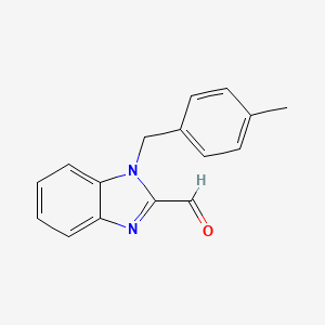 molecular formula C16H14N2O B1268753 1-(4-Methylbenzyl)-1H-benzimidazole-2-carbaldehyde CAS No. 537010-30-3