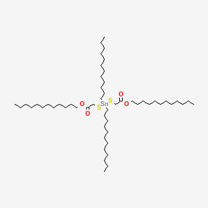 molecular formula C52H104O4S2Sn B12687549 Dodecyl 4,4-didodecyl-7-oxo-8-oxa-3,5-dithia-4-stannaicosanoate CAS No. 65301-38-4