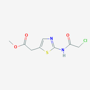 molecular formula C8H9ClN2O3S B1268755 [2-(2-Chloro-acetylamino)-thiazol-5-yl]-acetic acid methyl ester CAS No. 869951-10-0