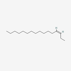 molecular formula C16H32 B12687560 3-Hexadecene, (Z)- CAS No. 34303-81-6