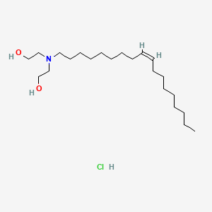 molecular formula C22H46ClNO2 B12687629 (Z)-2,2'-(Octadec-9-enylimino)bisethanol hydrochloride CAS No. 93919-96-1