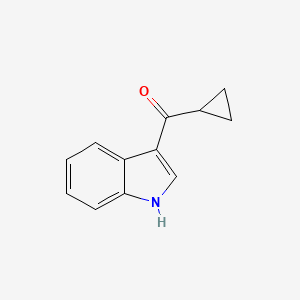 molecular formula C12H11NO B1268763 cyclopropyl(1H-indol-3-yl)methanone CAS No. 675834-79-4