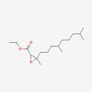 molecular formula C17H32O3 B12687693 Ethyl 3-(4,8-dimethylnonyl)-3-methyloxirane-2-carboxylate CAS No. 54783-25-4