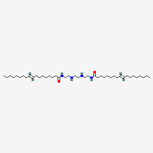 molecular formula C42H82N4O2 B12687741 N,N'-[1,2-Ethanediylbis(imino-2,1-ethanediyl)]bis(9-octadecenamide) CAS No. 93918-54-8
