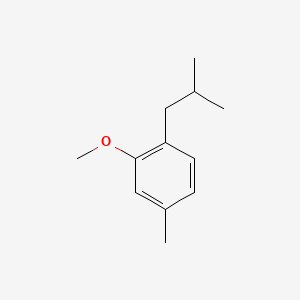 molecular formula C12H18O B12687761 2-Isobutyl-5-methylanisole CAS No. 94291-45-9