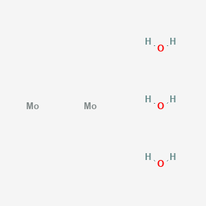 molecular formula H6Mo2O3 B12687769 Molybdenum oxide (Mo2O3) CAS No. 1313-29-7
