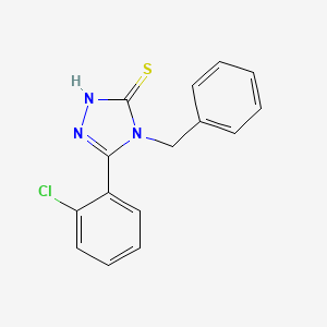 molecular formula C15H12ClN3S B1268778 4-Benzyl-5-(2-chloro-phenyl)-4H-[1,2,4]triazole-3-thiol CAS No. 23282-94-2