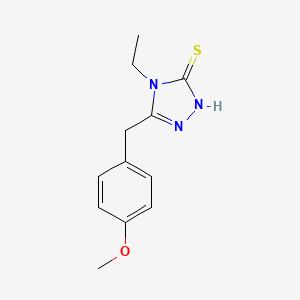 molecular formula C12H15N3OS B1268780 4-ethyl-5-(4-methoxybenzyl)-4H-1,2,4-triazole-3-thiol CAS No. 590354-46-4
