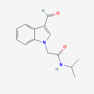 B1268781 2-(3-Formyl-indol-1-yl)-N-isopropyl-acetamide CAS No. 708284-70-2