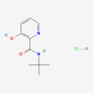 molecular formula C10H15ClN2O2 B12687889 N-(tert-Butyl)-3-hydroxypyridine-2-carboxamide monohydrochloride CAS No. 85567-45-9
