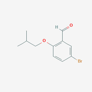 molecular formula C11H13BrO2 B1268791 5-Bromo-2-isobutoxybenzaldehyde CAS No. 222315-01-7
