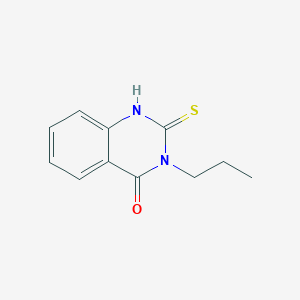 molecular formula C11H12N2OS B1268793 3-propyl-2-thioxo-2,3-dihydroquinazolin-4(1H)-one CAS No. 63586-34-5