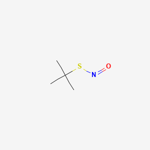 molecular formula C4H9NOS B12687995 tert-Butyl thionitrile CAS No. 15459-95-7