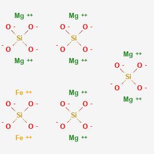 molecular formula Fe2Mg8O20Si5 B12688019 Olivine CAS No. 1317-71-1