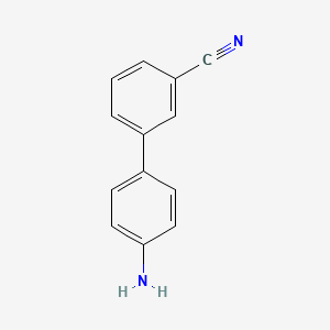 molecular formula C13H10N2 B1268806 3-(4-氨基苯基)苯甲腈 CAS No. 443998-73-0