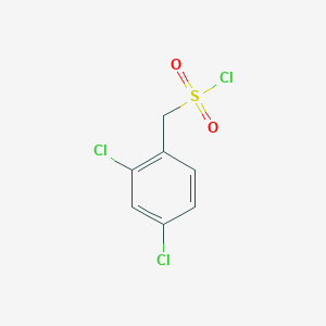 molecular formula C7H5Cl3O2S B1268808 (2,4-Dichlorophenyl)methanesulfonyl chloride CAS No. 88691-50-3