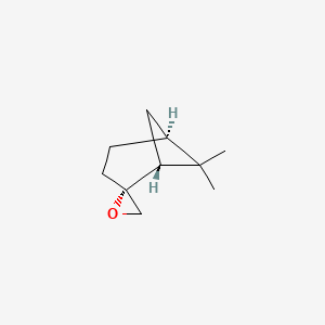 molecular formula C10H16O B12688089 (1alpha,2alpha,5alpha)-6,6-Dimethylspiro(bicyclo(3.1.1)heptane-2,2'-oxirane) CAS No. 32162-29-1